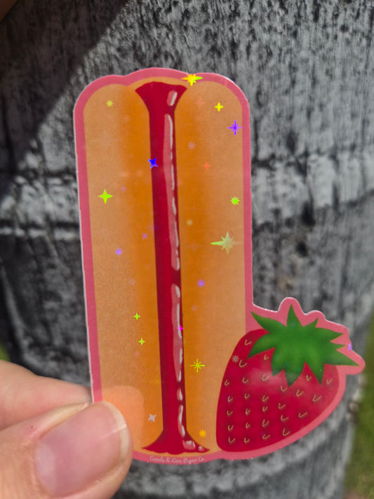 Strawberry Cookie Vinyl sticker