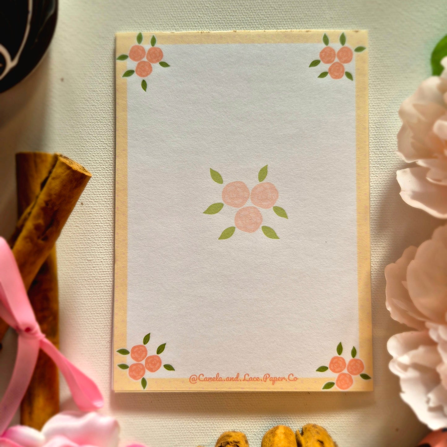 Bloom Border Memo Pad