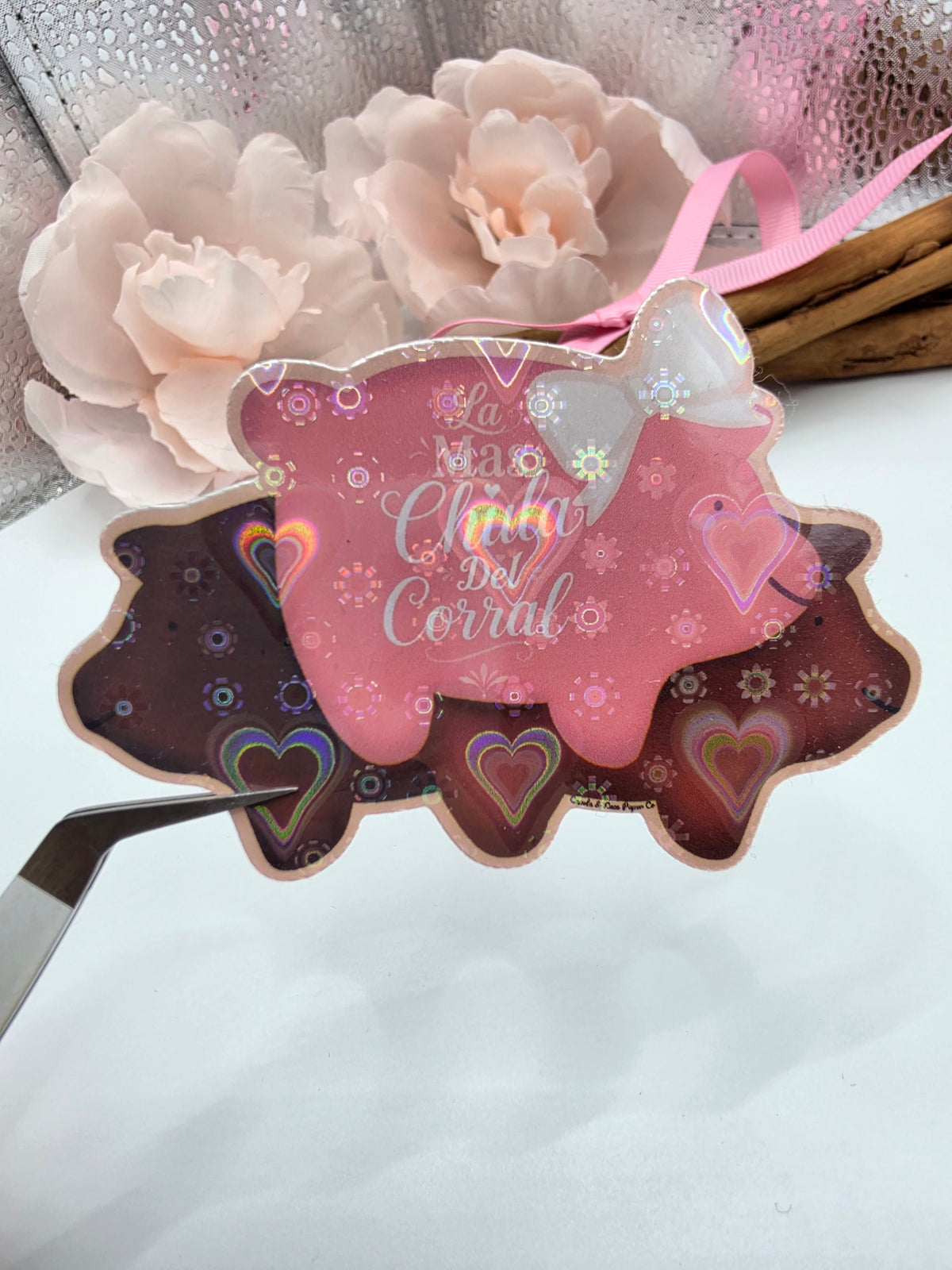 La Mas Chula del Corral Pan Dulce Holographic Vynl Sticker