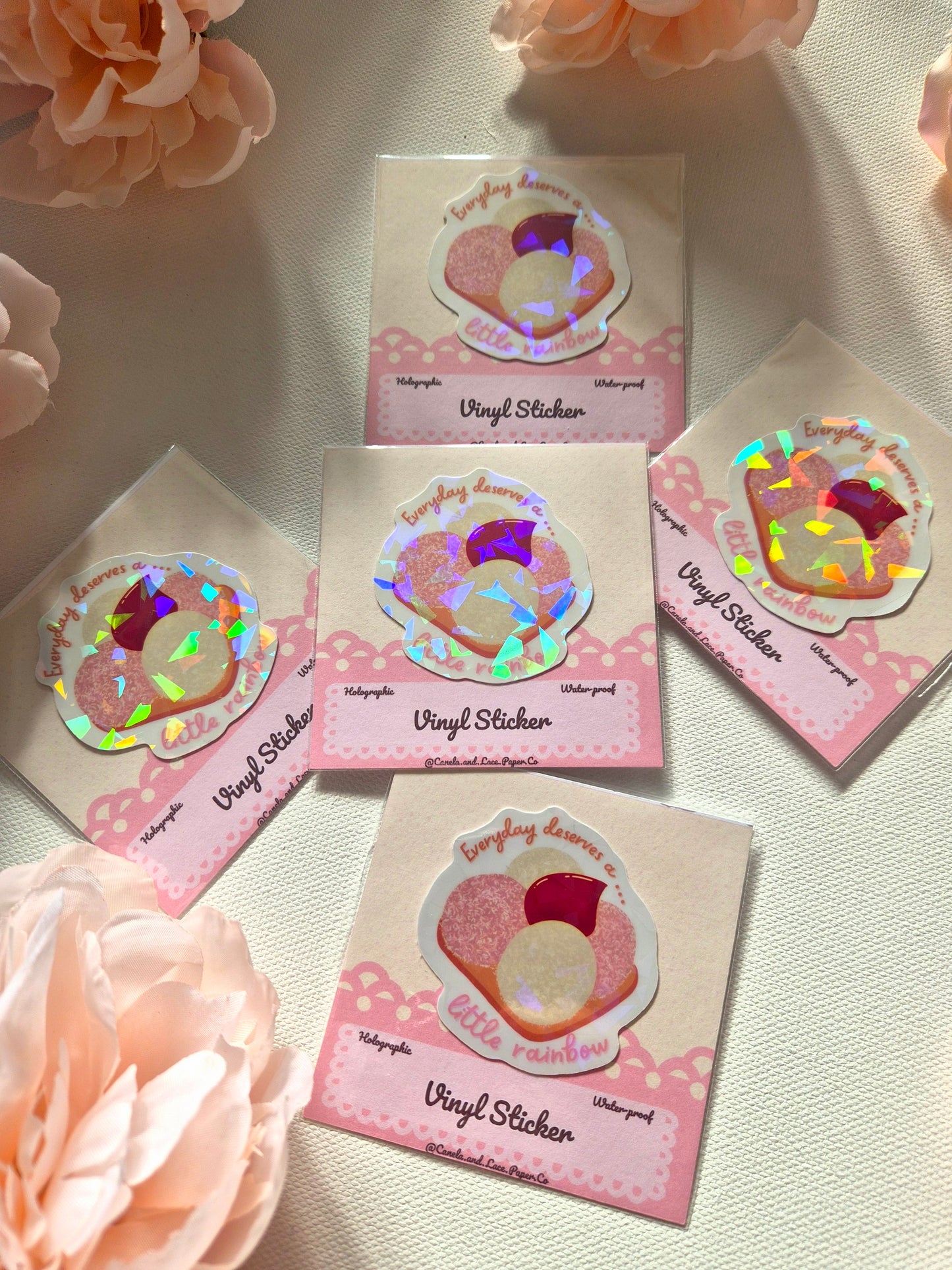 Sponch Cookie Holographic Vynl Die-Cut Sticker