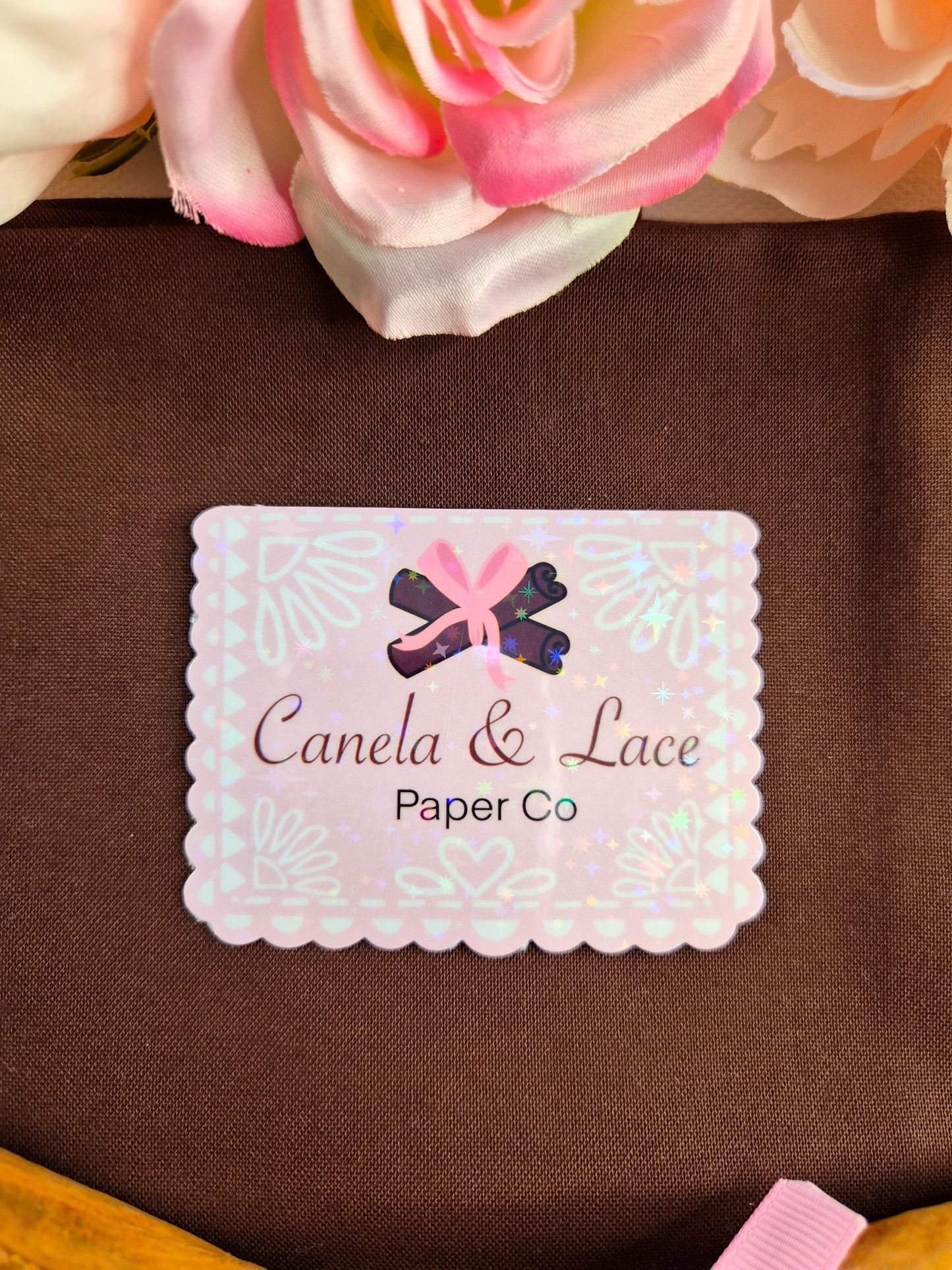 Papel Picado Canela & Lace Die-Cut Sticker
